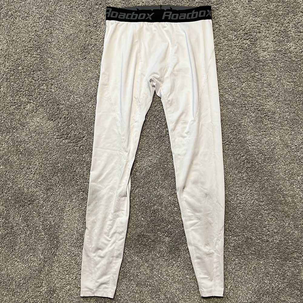 Roadbox White compression pants medium